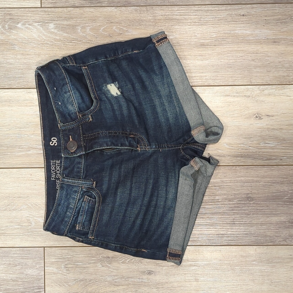 SO High Rise Jean Shorts
